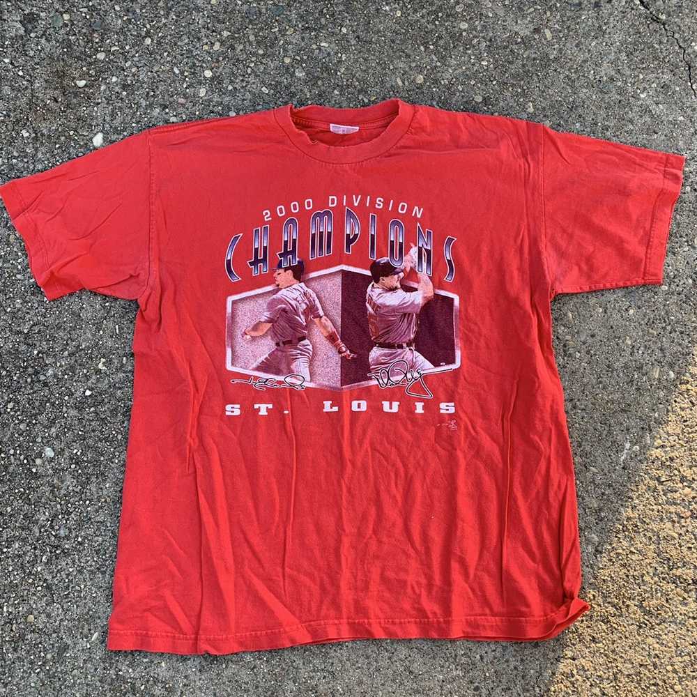 VTG 80s ST LOUIS CARDINALS T SHIRT XL RED MLB BASEBAL… - Gem