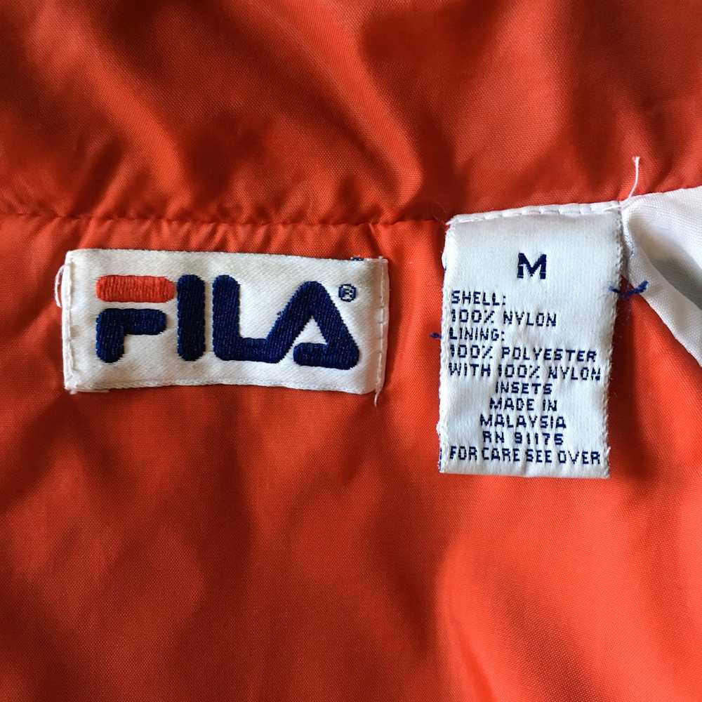 Fila × Vintage Vintage 90's Fila Windbreaker Jack… - image 4