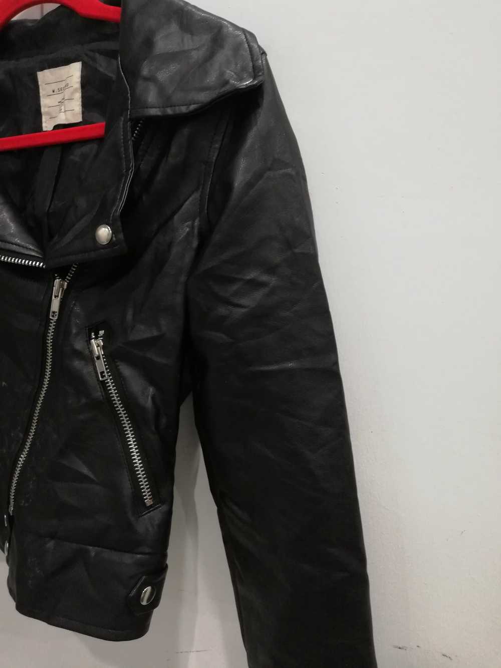 Japanese Brand × Leather Jacket double collar leather… - Gem