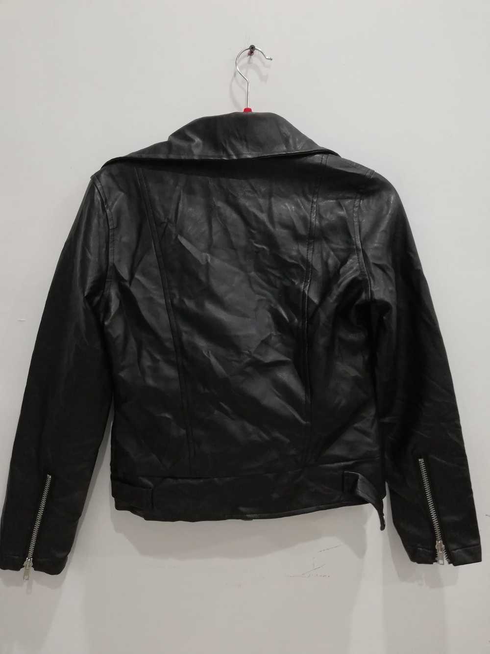 Japanese Brand × Leather Jacket double collar leather… - Gem