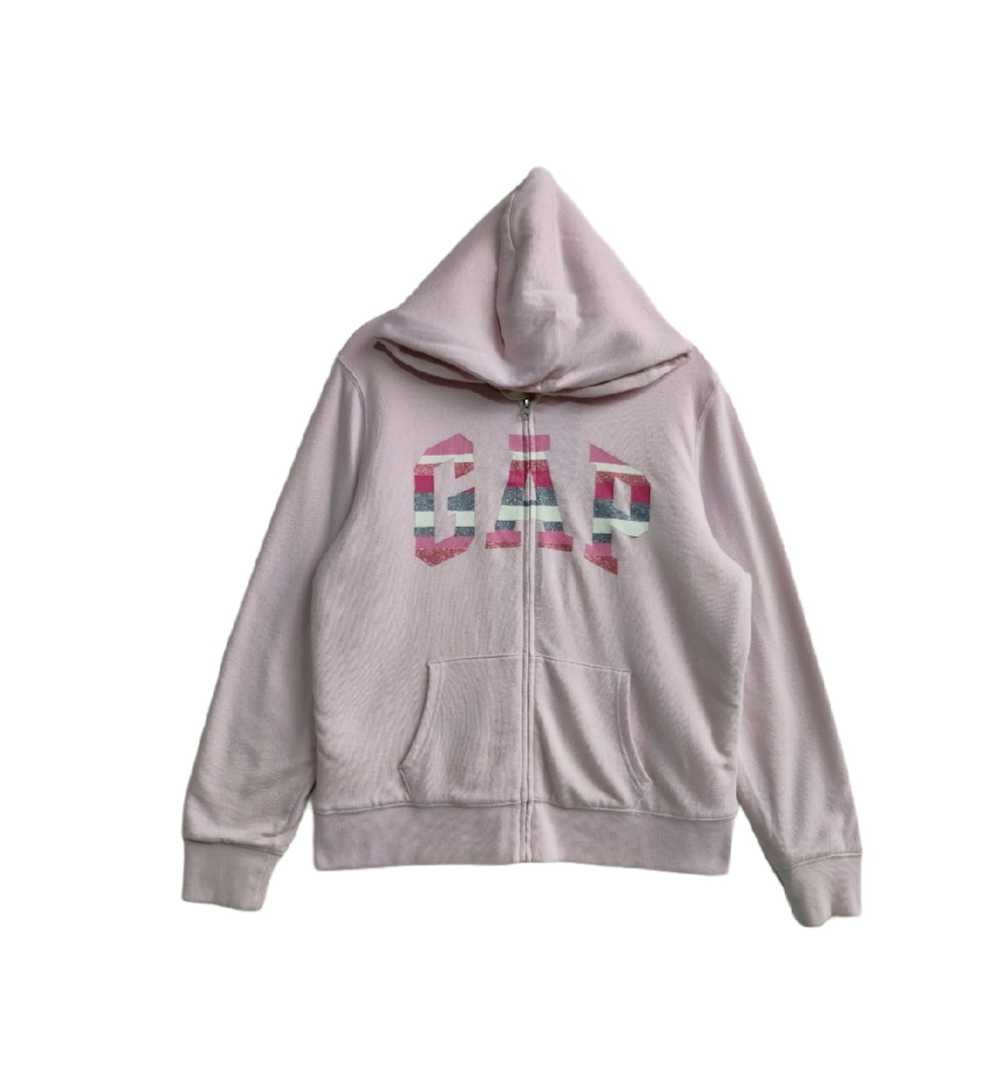 Gap × Streetwear Vintage Hoodie GAP Spellout Big … - image 1