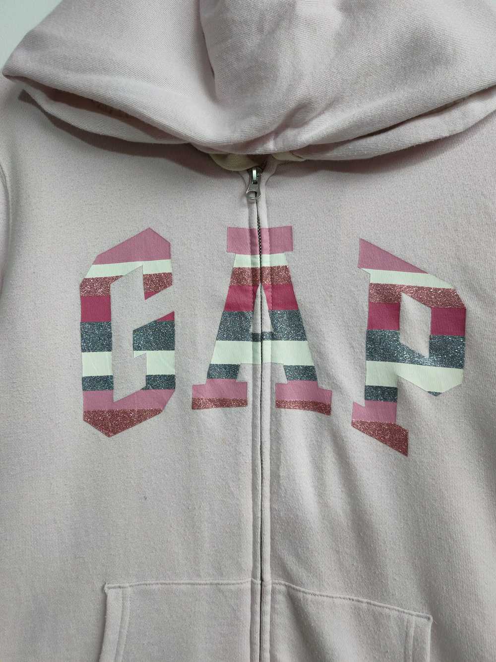 Gap × Streetwear Vintage Hoodie GAP Spellout Big … - image 4