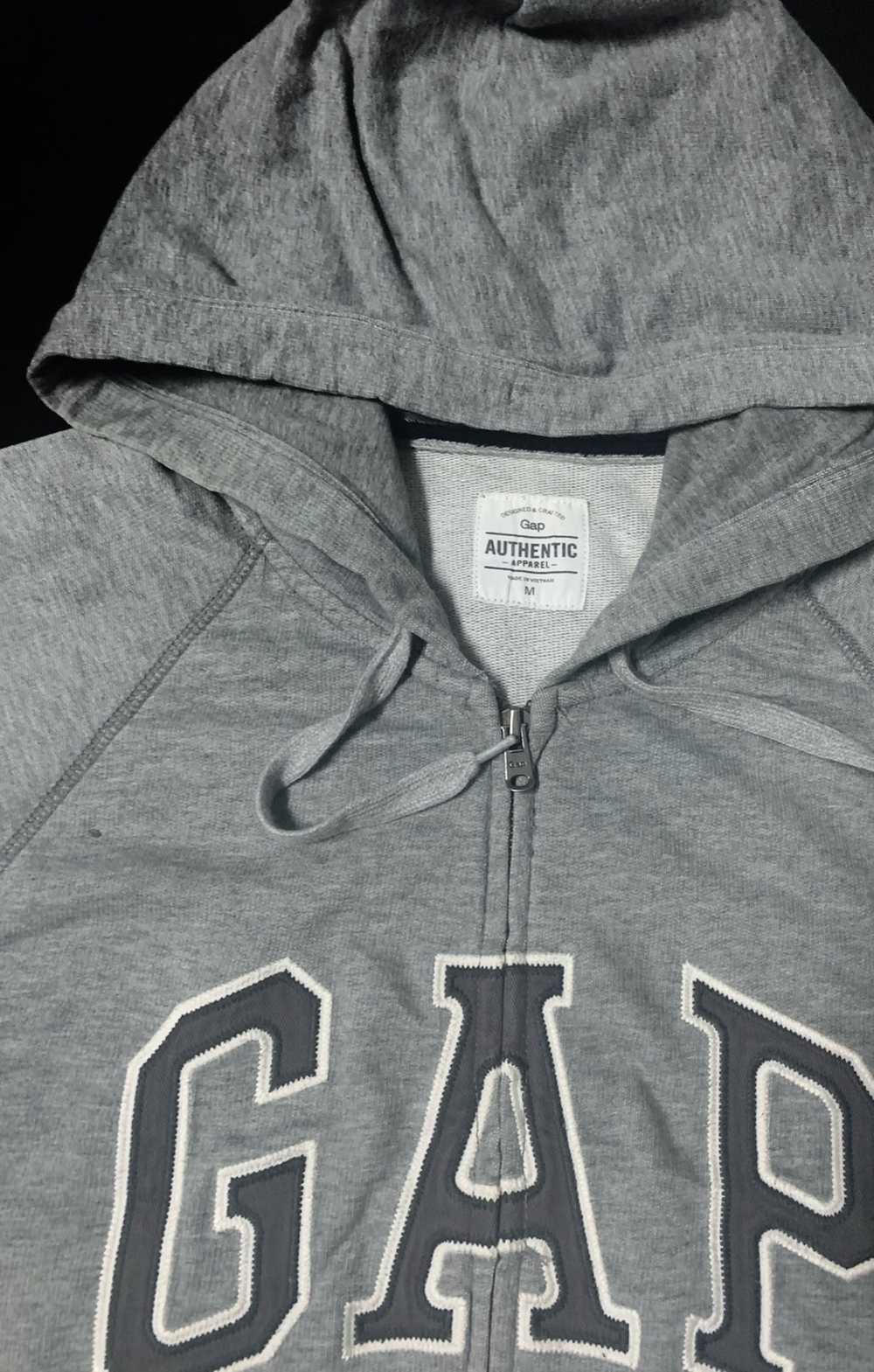 Gap GAP EMBROIDERY BIG LOGO FULL ZIPPER HOODIE - image 3