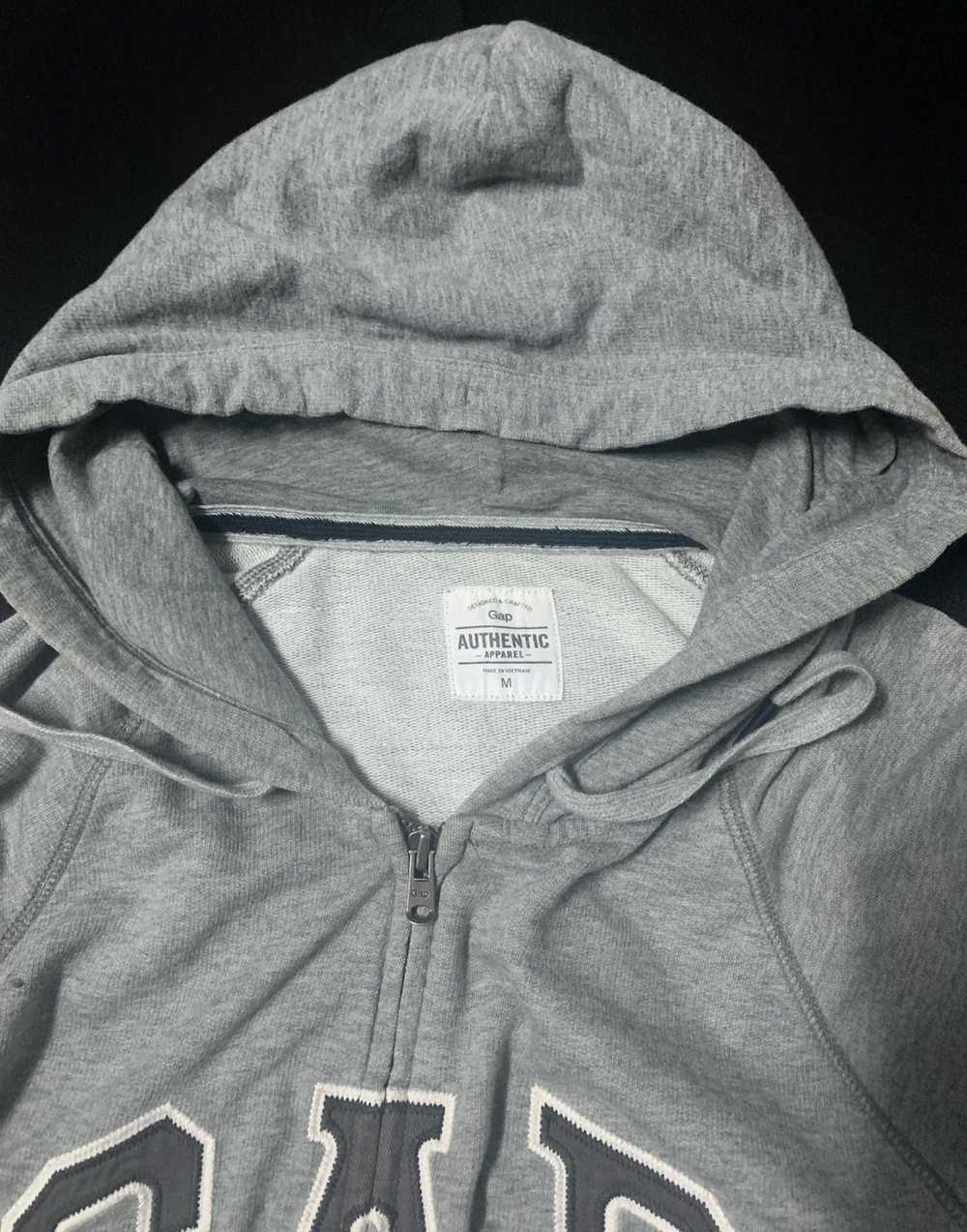 Gap GAP EMBROIDERY BIG LOGO FULL ZIPPER HOODIE - image 4