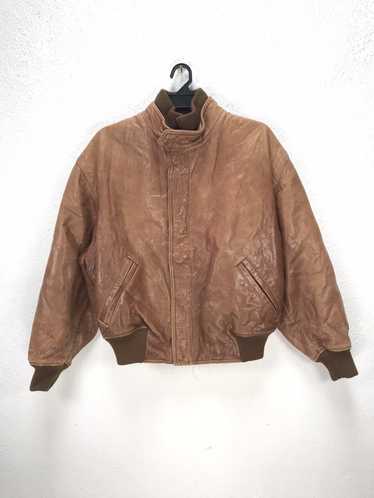 Designer × Leather Jacket × Valentino Vintage VAL… - image 1