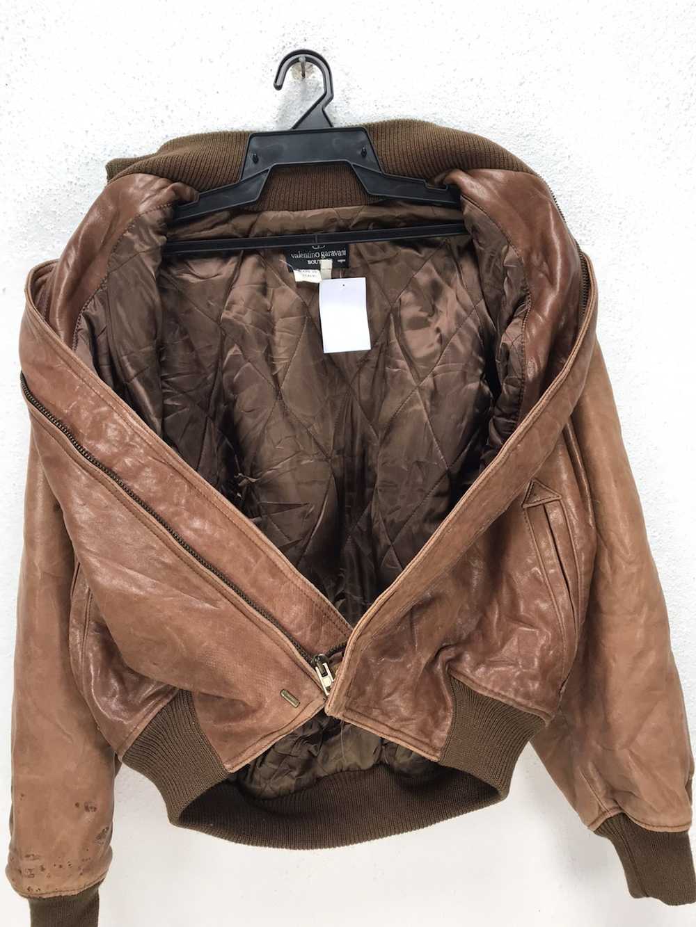 Designer × Leather Jacket × Valentino Vintage VAL… - image 3