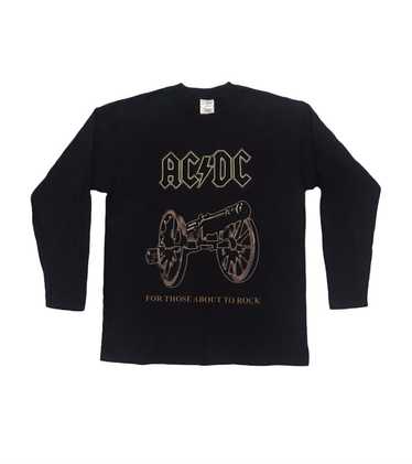 Ac/Dc × Band Tees × Vintage Vtg AC/DC Big Gun For 