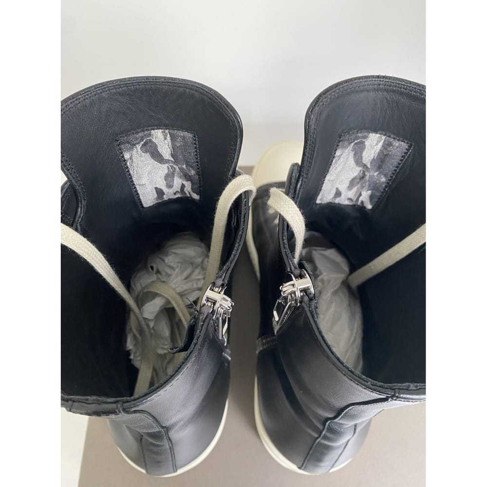 Rick Owens Leather high trainers - image 10