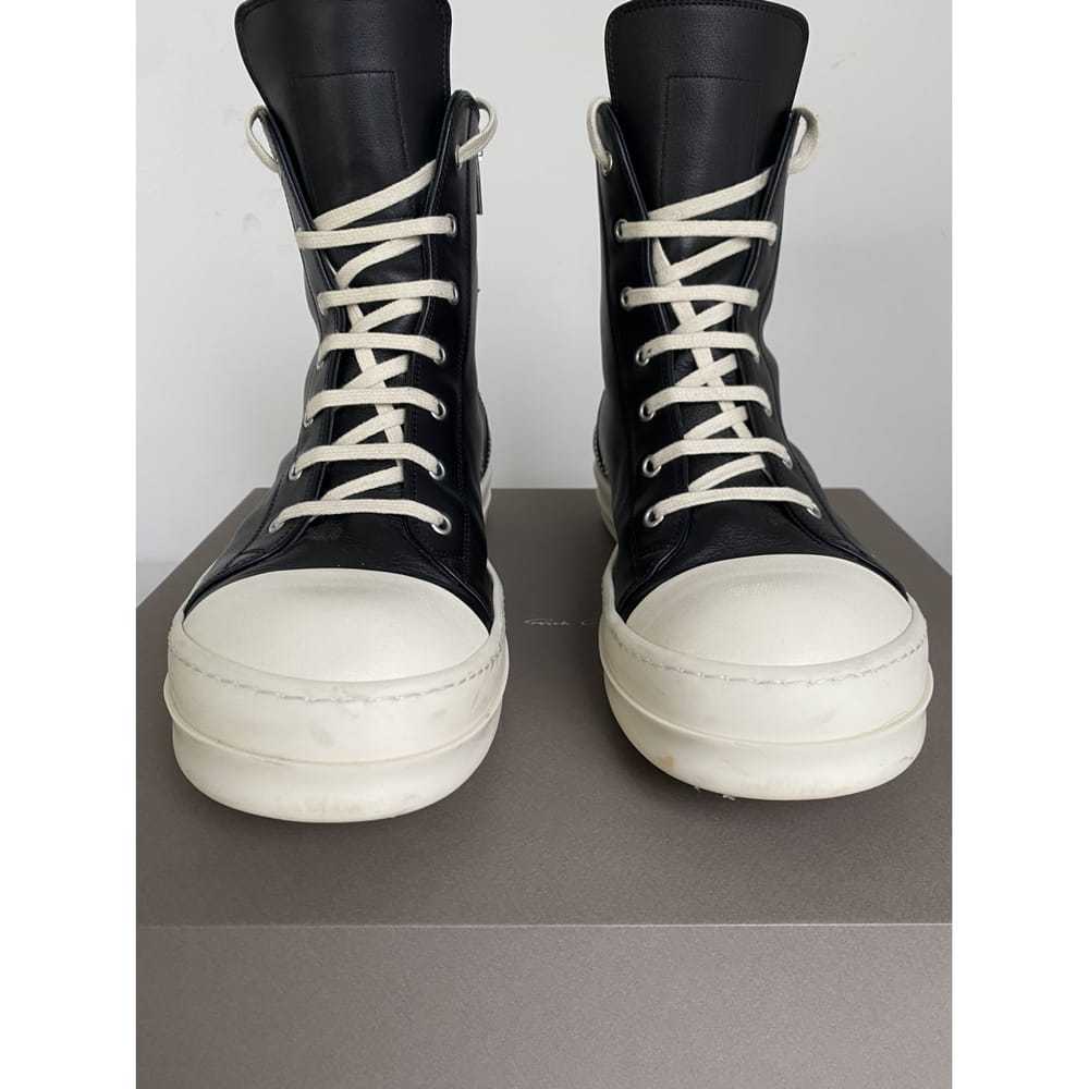 Rick Owens Leather high trainers - image 6