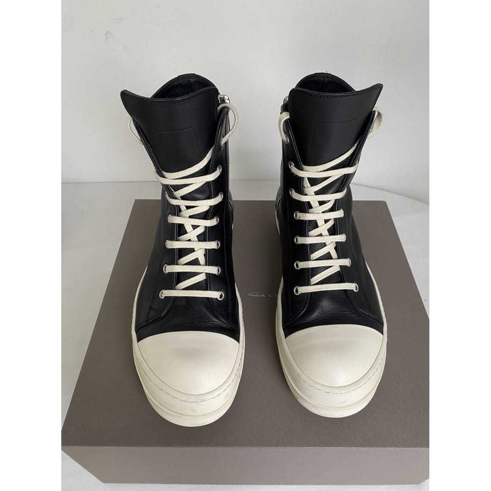Rick Owens Leather high trainers - image 7