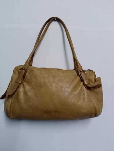 Miu Miu Vintage Shoulder Bag Cream Leather ref.178343 - Joli Closet