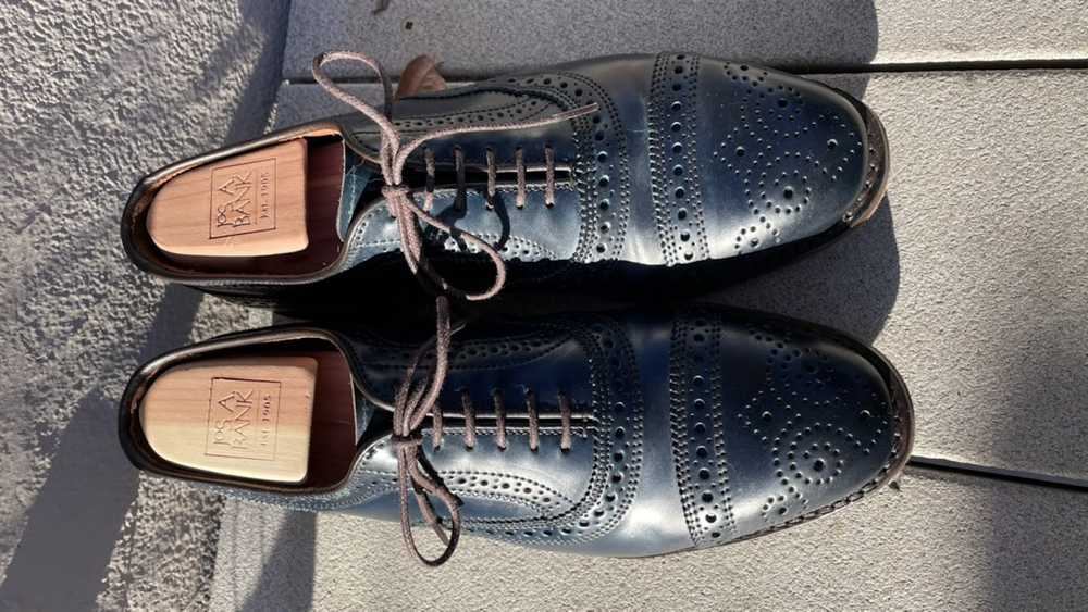 Allen Edmonds Blue navy cordovan strand cap toe O… - image 2