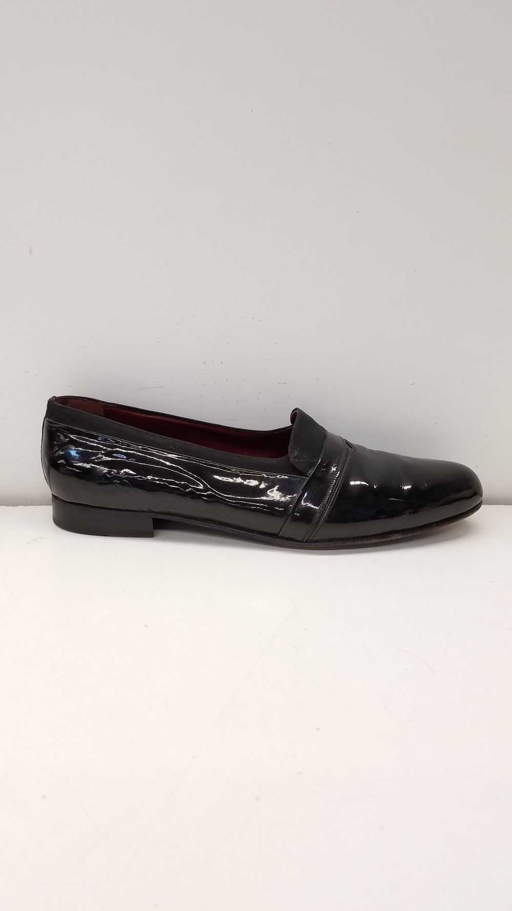 BALLY Italy Black Patent Leather Slip On Loafers … - image 1