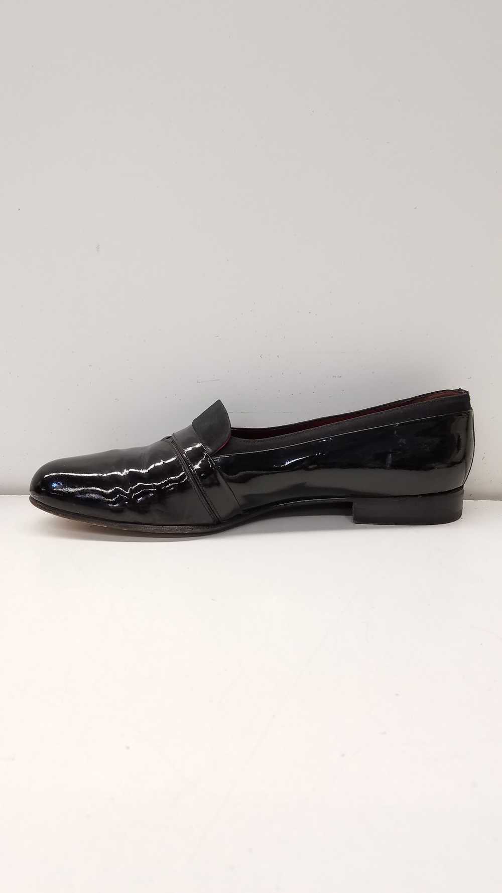 BALLY Italy Black Patent Leather Slip On Loafers … - image 2