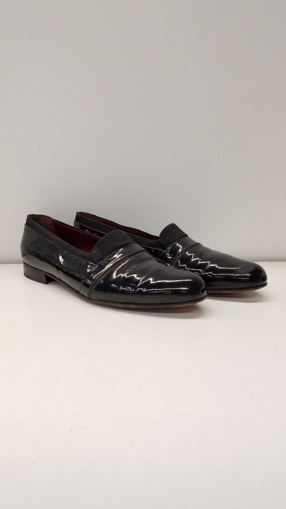 BALLY Italy Black Patent Leather Slip On Loafers … - image 3