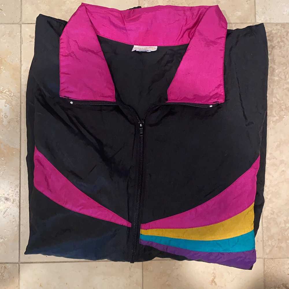 Vintage 90s Roaman’s Rainbow windbreaker - image 2