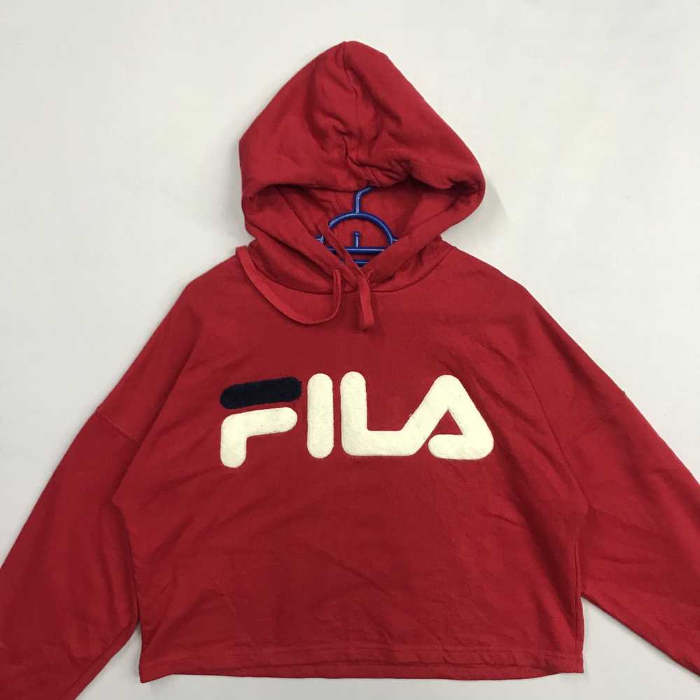 Fila × Streetwear Fila Hoodie Cropped Sweatshirt … - image 2