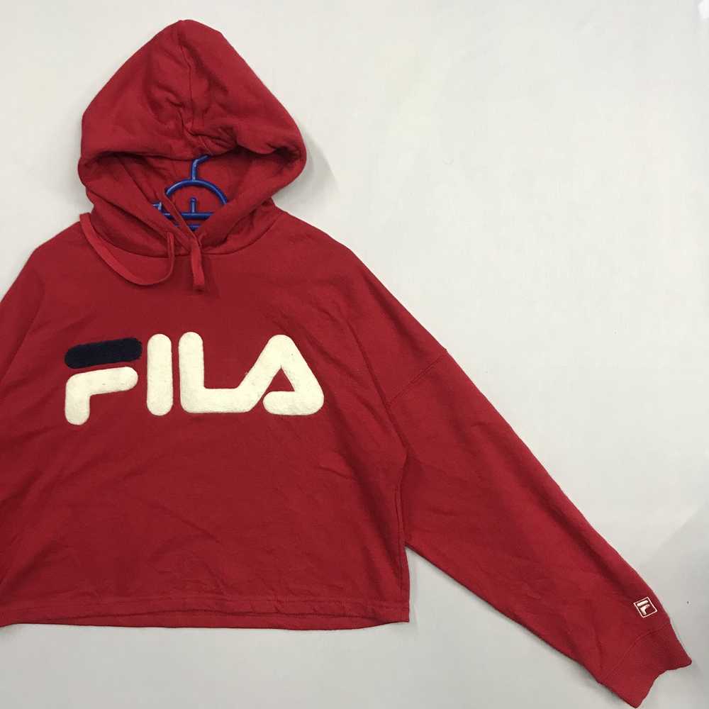 Fila × Streetwear Fila Hoodie Cropped Sweatshirt … - image 3