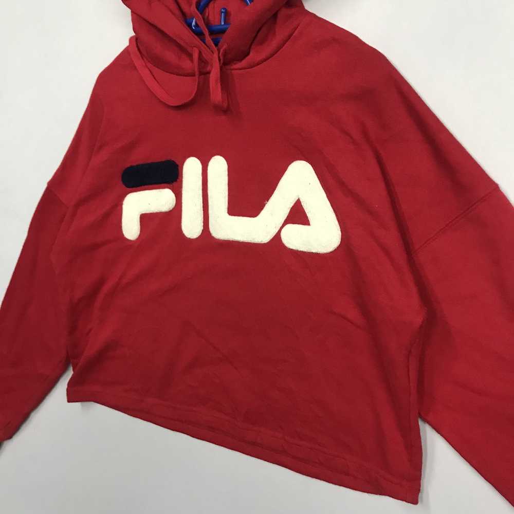 Fila × Streetwear Fila Hoodie Cropped Sweatshirt … - image 6