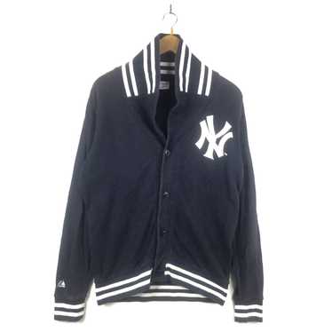 Blue GTA 5 Supreme New York Yankees Varsity Jacket - Jackets Masters