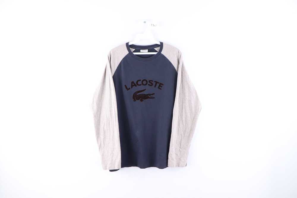 Lacoste Lacoste Sport Velvet Croc Logo Faded Long… - image 1