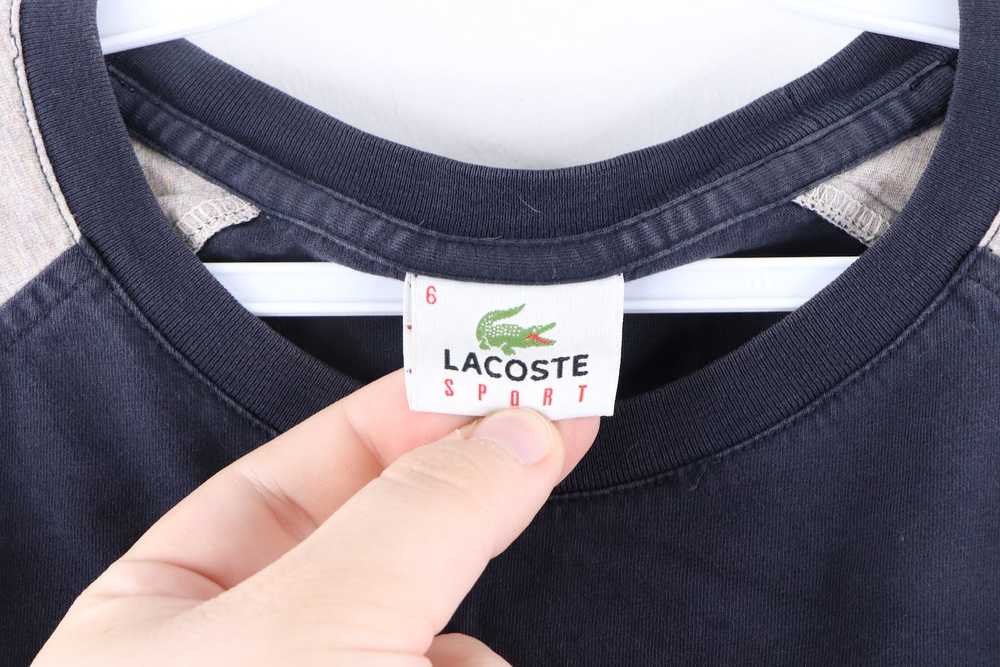 Lacoste Lacoste Sport Velvet Croc Logo Faded Long… - image 4