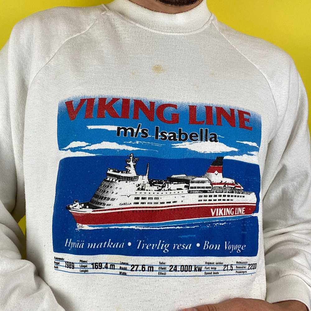 Screen Stars × Vintage 1989 Vintage Viking Line C… - image 2