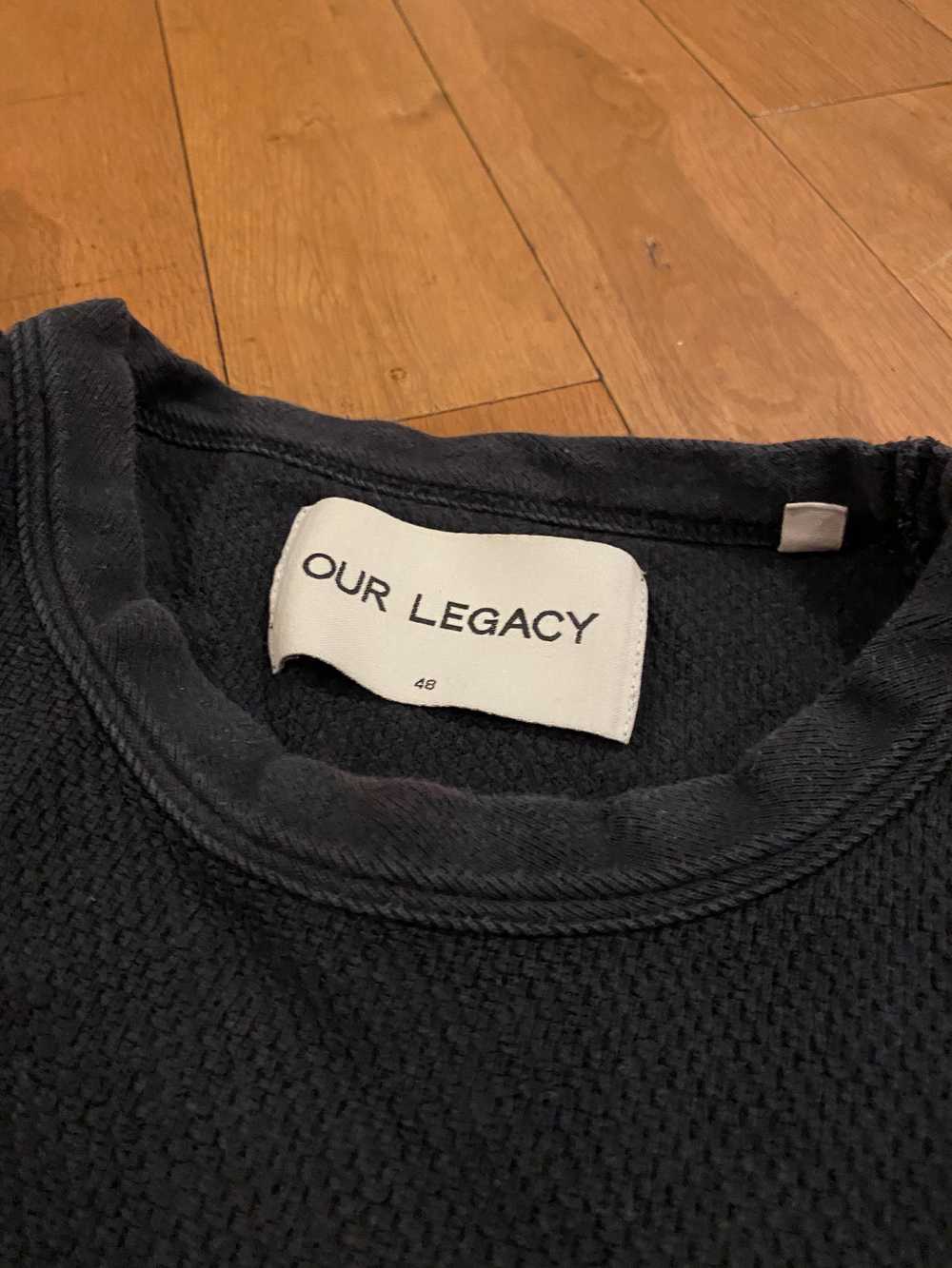 Our Legacy Our Legacy Navy Henly/Sweatshirt - image 3