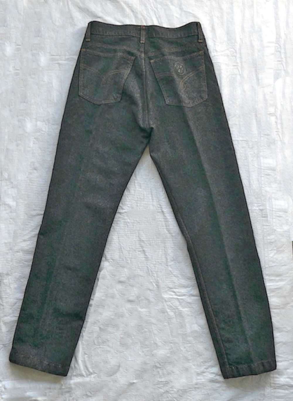 Moschino Vintage Moschino-Charcoal Gray Wool Jeans - image 2