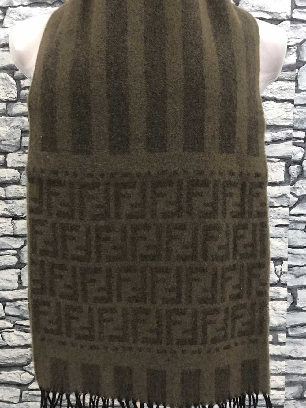 Fendi Vintage Fendi Monogram scarf muffler - image 3