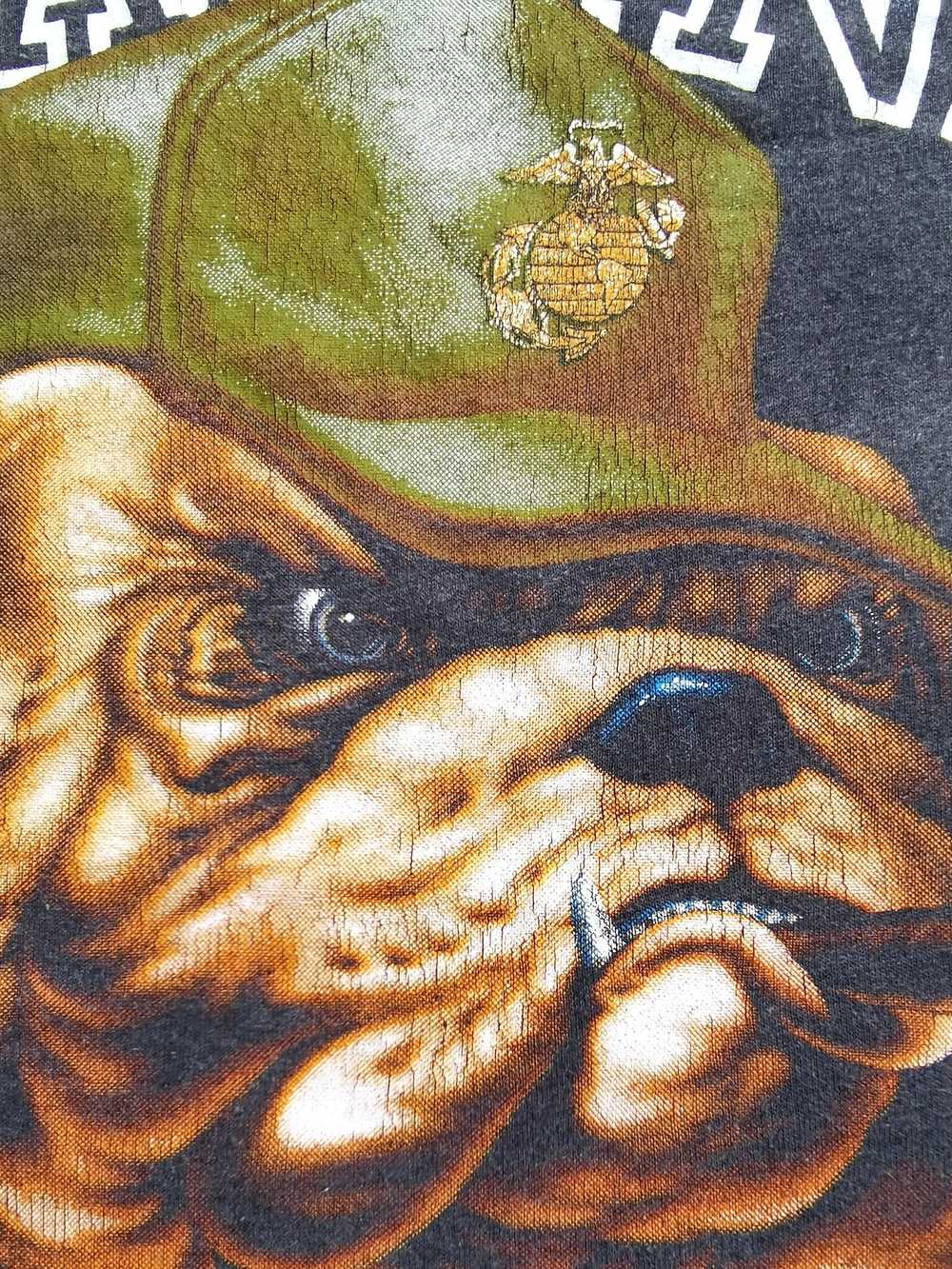 Other × Usmc × Vintage T1 US Marines Bulldogs Mas… - image 2