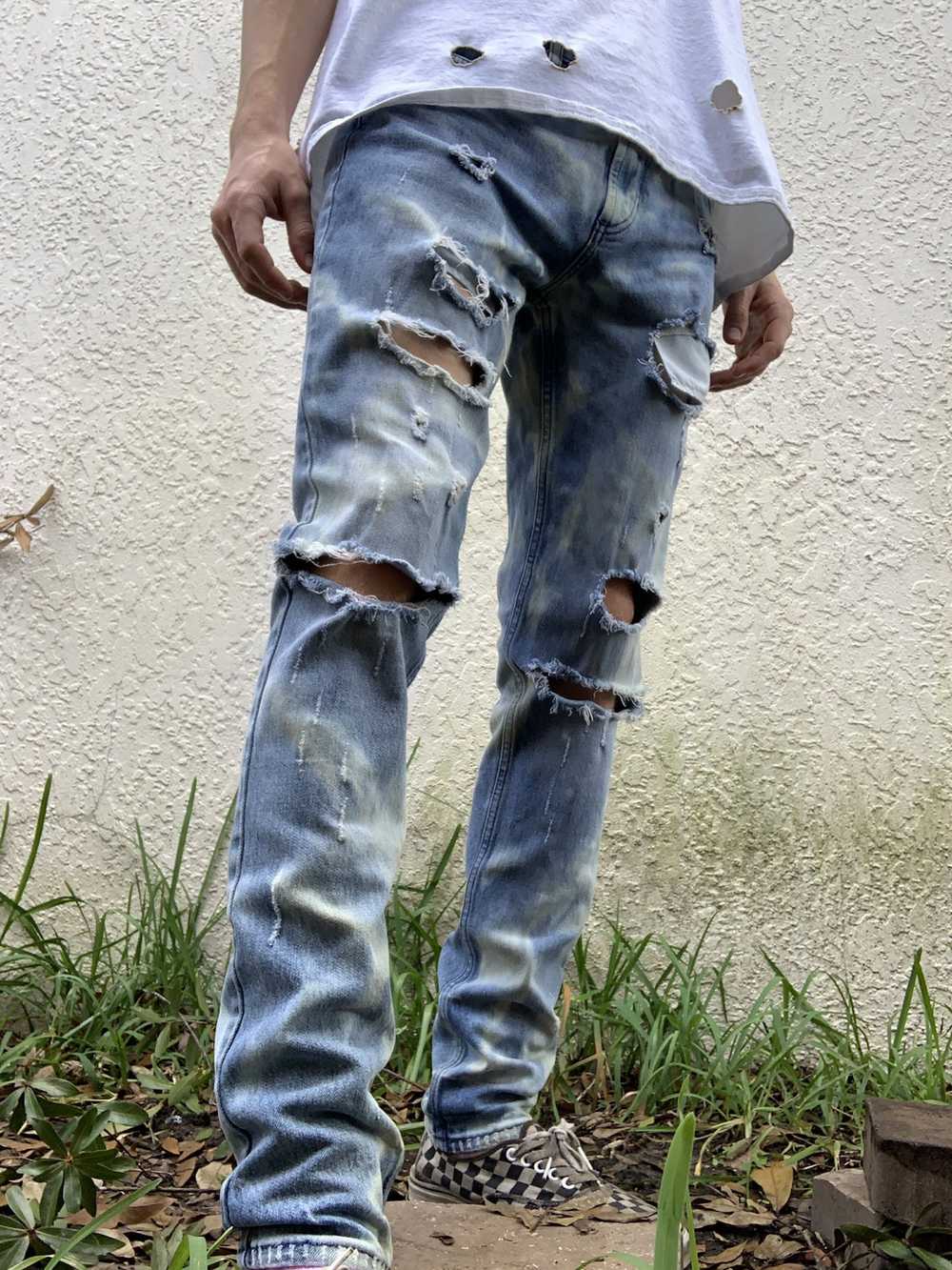 Pacsun Custom bleached men’s Pacsun jeans - image 3