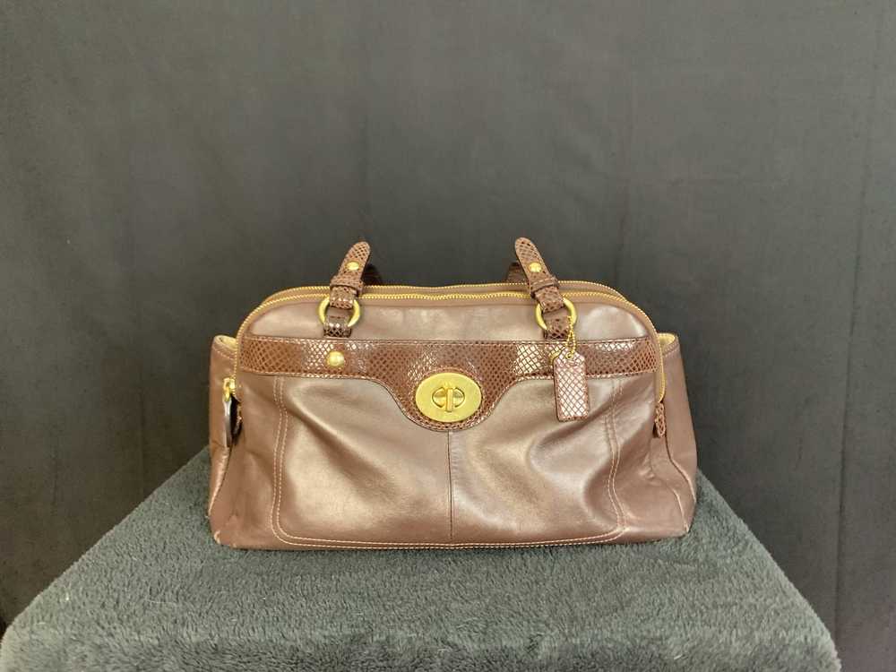 Coach vintage coach brown leather bag - image 1