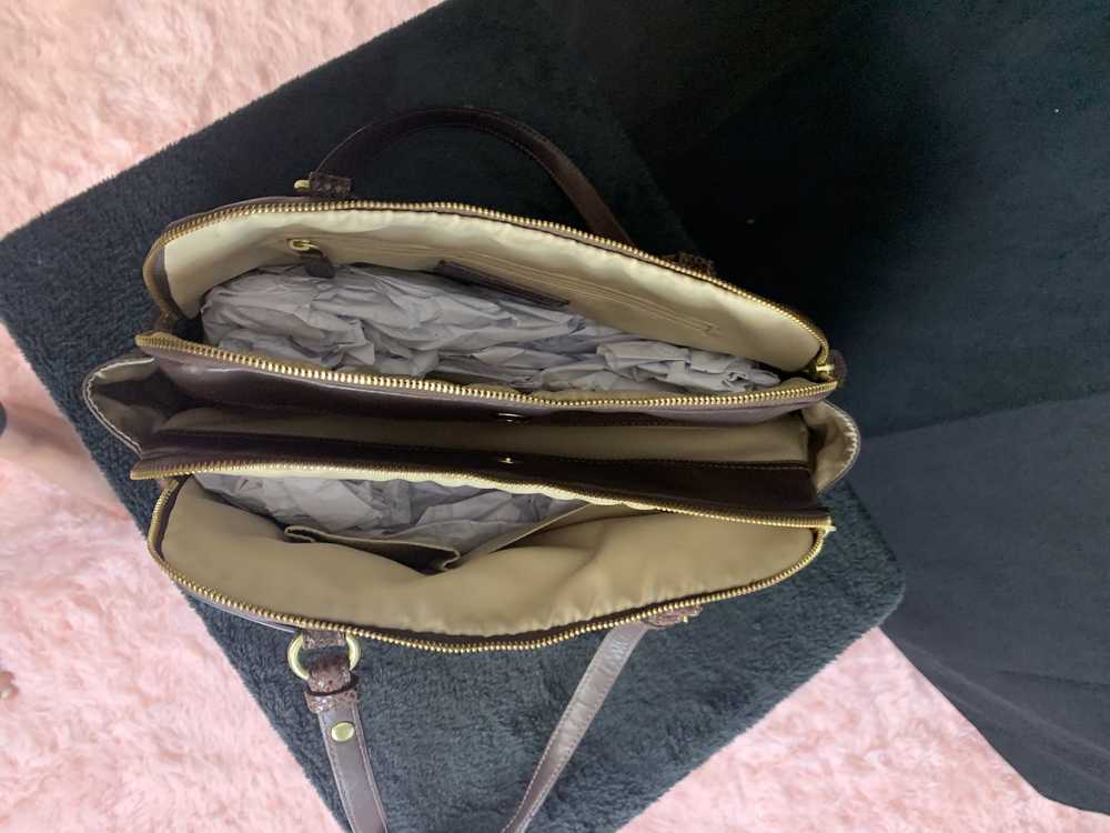 Coach vintage coach brown leather bag - image 4