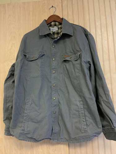 Carhartt Vtg Dark Gray Carhartt Long sleeved butt… - image 1