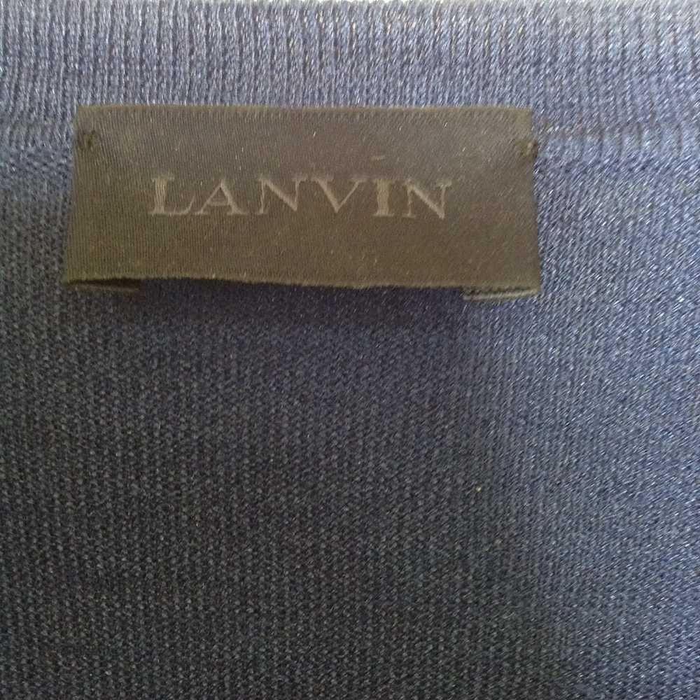 Lanvin LANVIN embroidered detail v-neck jumper/sw… - image 3
