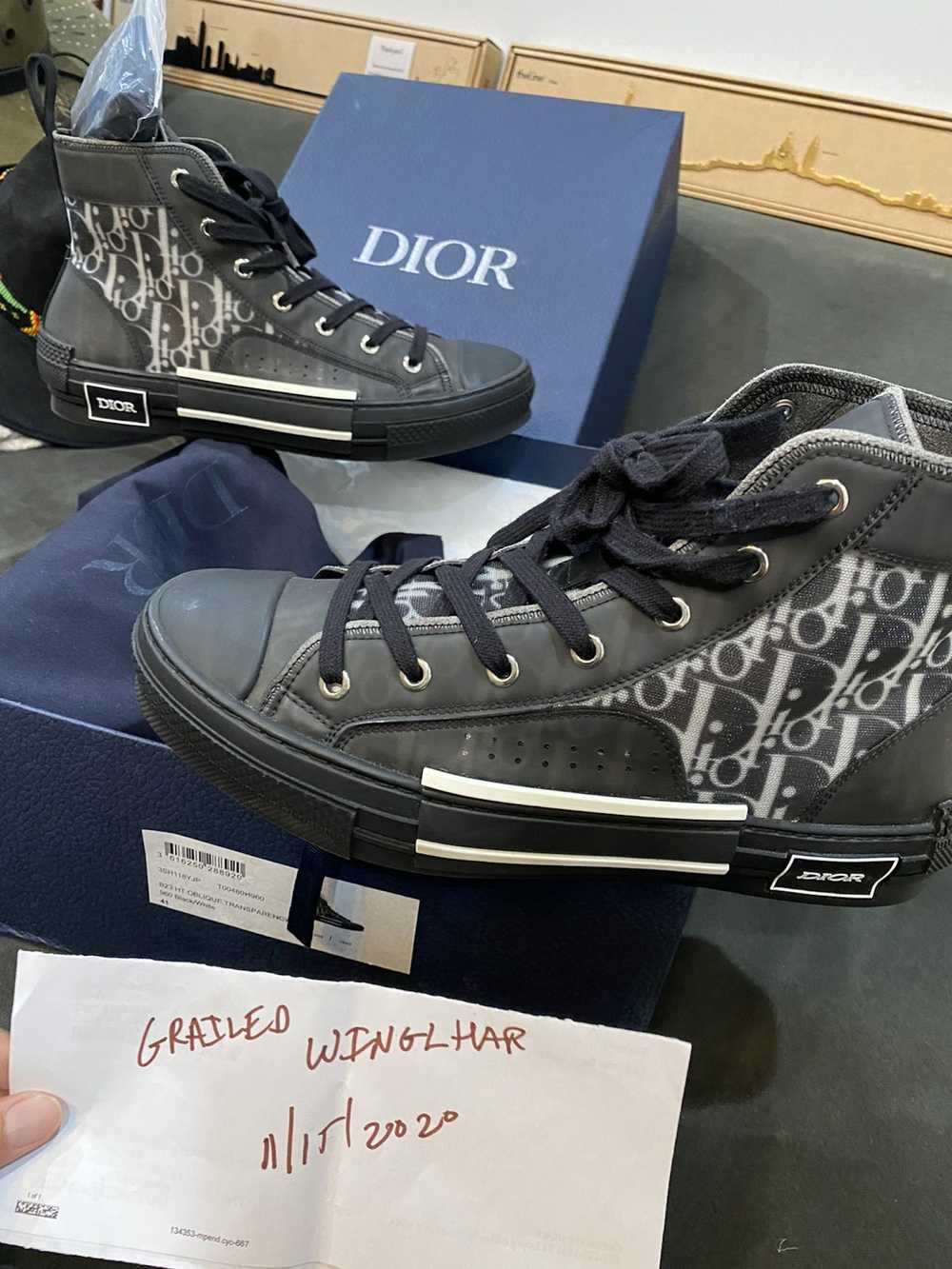 Dior Dior b23 kim Jones hi tops - image 1