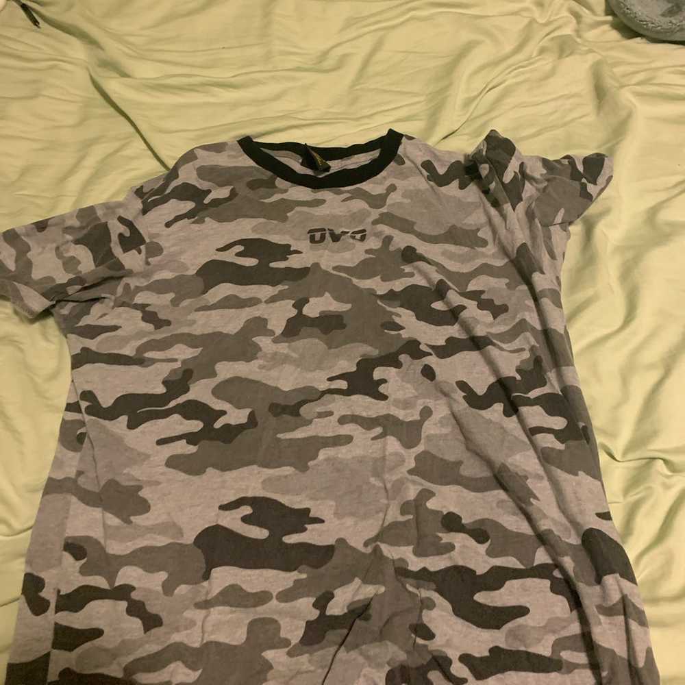 Octobers Very Own Ovo Camo grey t-shirt - image 1