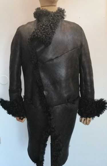 Cedric Jacquemyn Cedric Jacquemyn Leather Coat bla