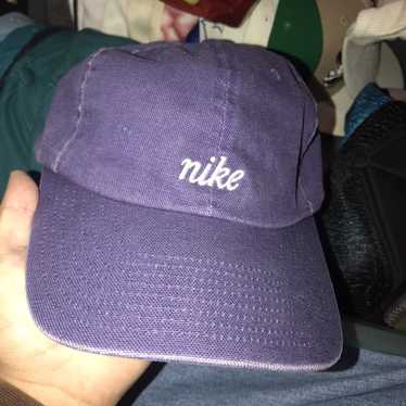 Nike Hat Baseball Cap Fitted Adult Small Swoosh Logo Green Vintage