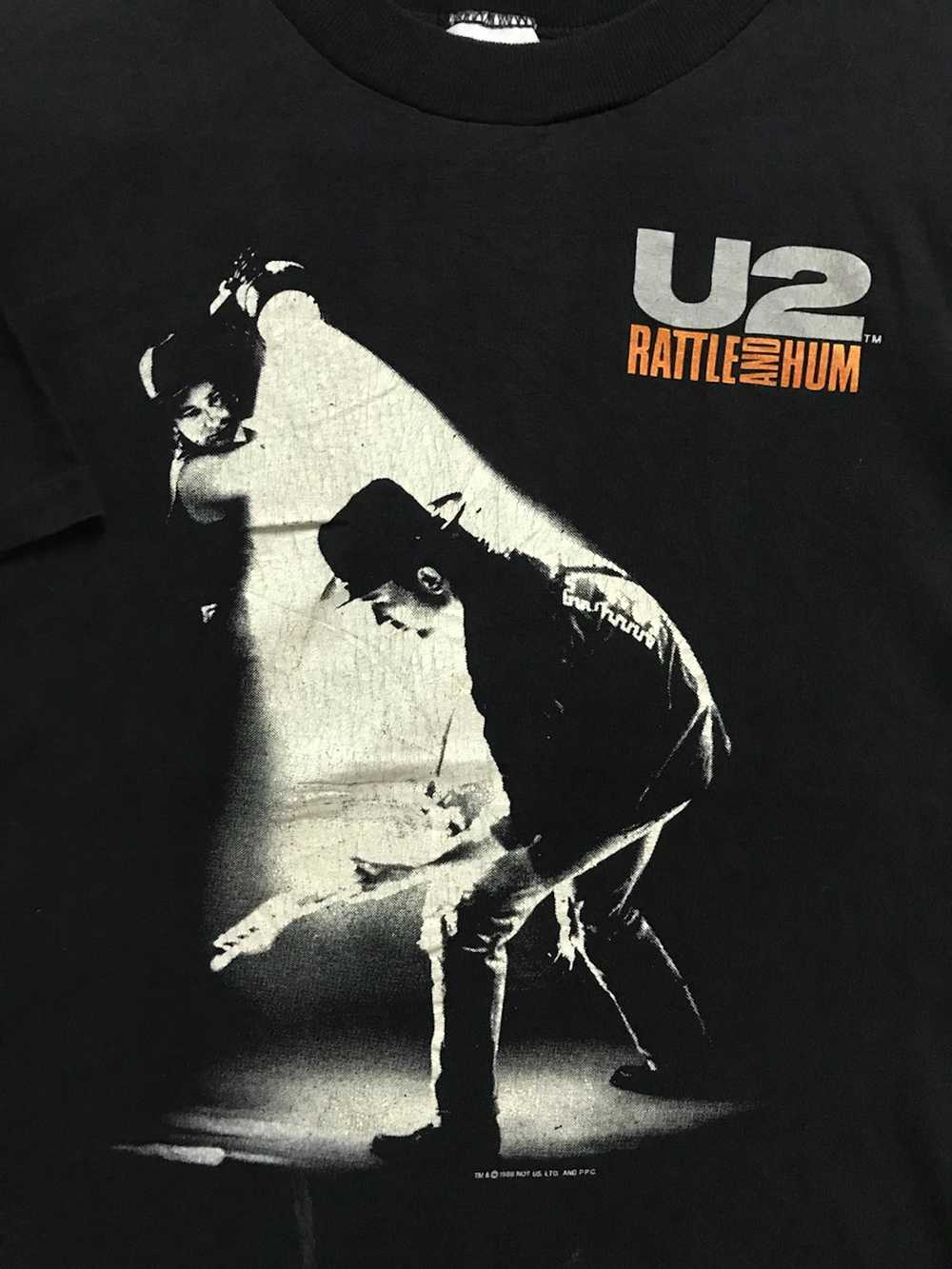 Band Tees × Rap Tees × Vintage Vintage 80s U2 Bat… - image 4