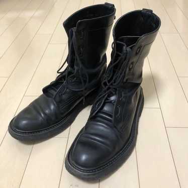 DIOR MEN Leather Combat Boots - Black Boots, Shoes - DIORM36376