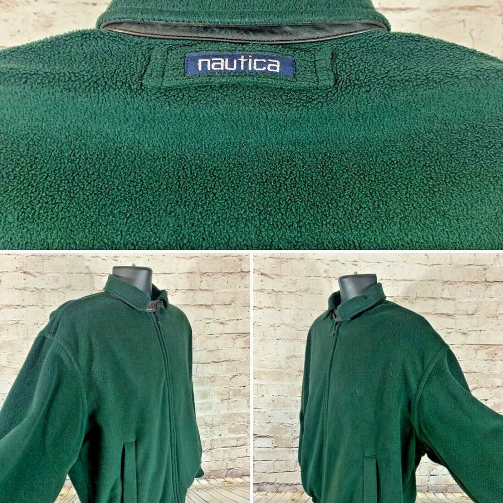 Nautica Nautica Vintage 90s Jacket Reversible Fle… - image 8