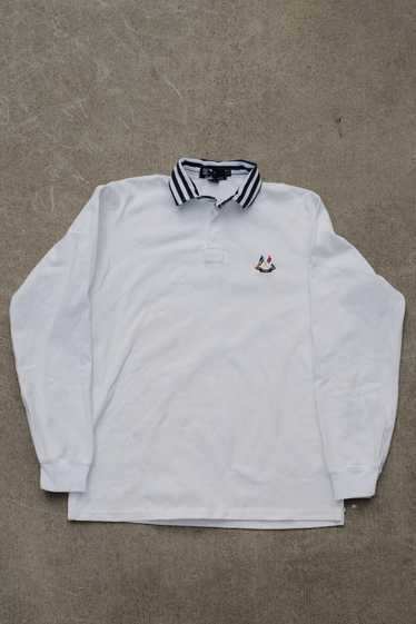 skippyhaha Vintage 80s Golf Polo Shirt Cowboys Rugby Stripe Large XL