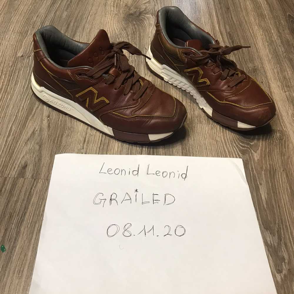 New Balance Horween Leather X 998 Low Brown White Gem