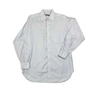 Burberry VTG USA Burberry London White Button Up … - image 1