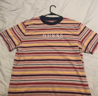 Guess pop art striped hot sale tee