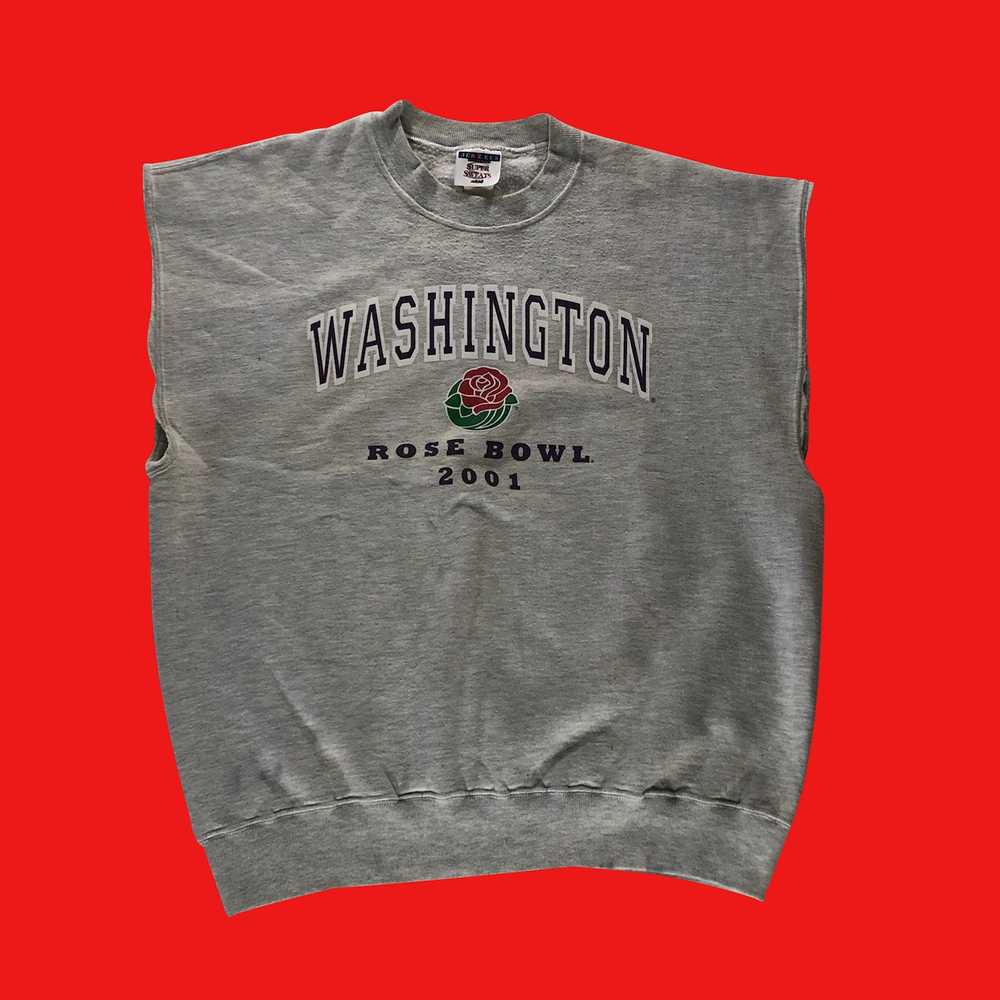 Vintage UW Huskies Rose bowl 2001 Cut Off Sweatsh… - image 1