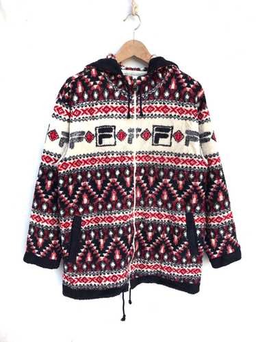 Fila Fila hoodie fleece full zipper very rare des… - image 1