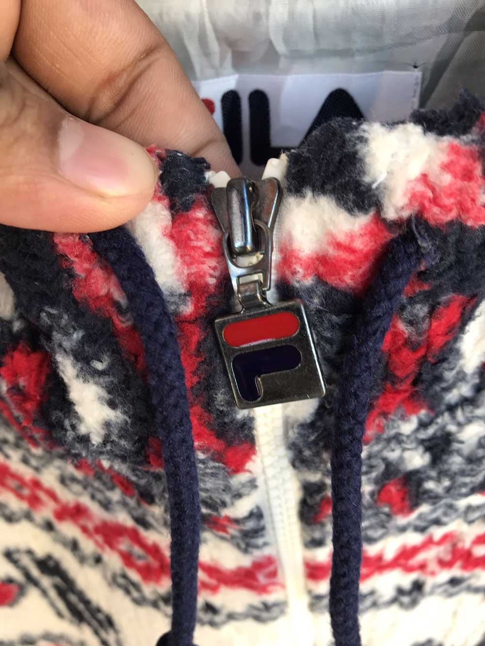 Fila Fila hoodie fleece full zipper very rare des… - image 6